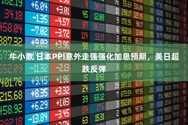 牛小散 日本PPI意外走强强化加息预期，美日超跌反弹