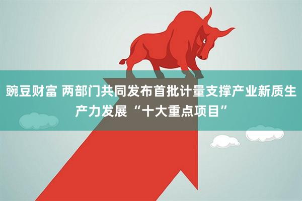 豌豆财富 两部门共同发布首批计量支撑产业新质生产力发展 “十大重点项目”