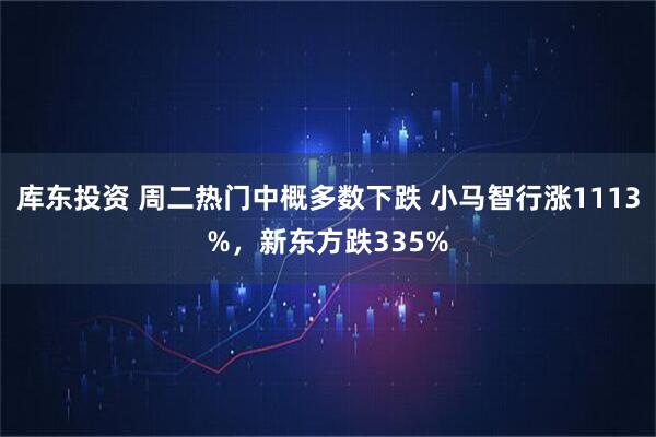 库东投资 周二热门中概多数下跌 小马智行涨1113%,新东方跌335%