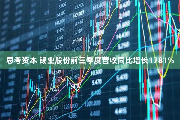 思考资本 锡业股份前三季度营收同比增长1781%